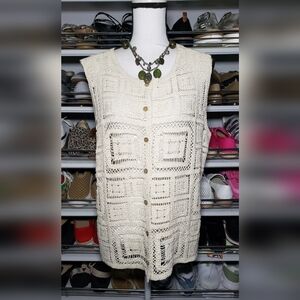 Crochet Long Vest